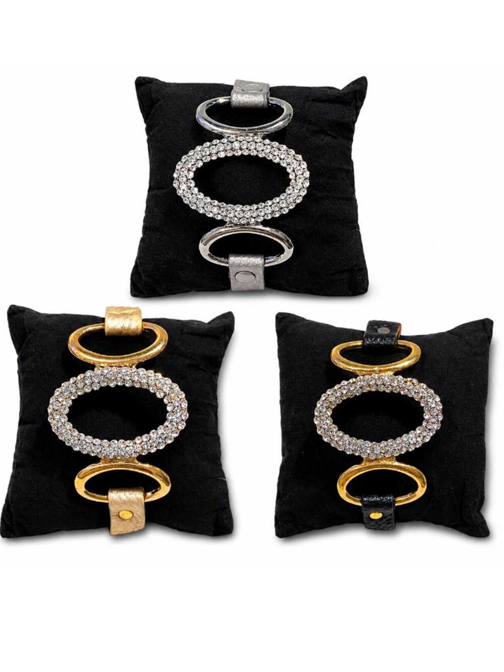 Wholesale Lot of 33 Assorted Adjustable Bracelets with Lots of Bling $428 MSRP